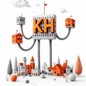 Symbolbild von einem Krankenhaus, das mehrere MVZ jongliert